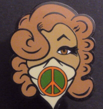 Rusted 1982 CND Badge