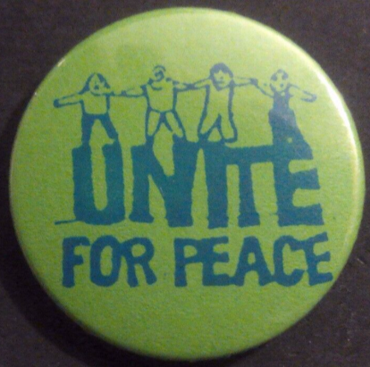Rusted 1982 CND Badge