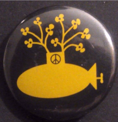 Rusted 1982 CND Badge
