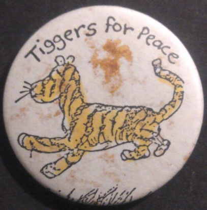Rusted 1982 CND Badge