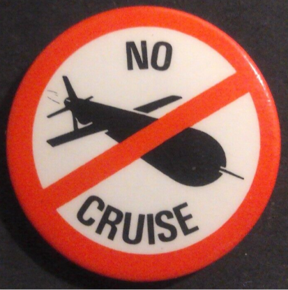 Rusted 1982 CND Badge