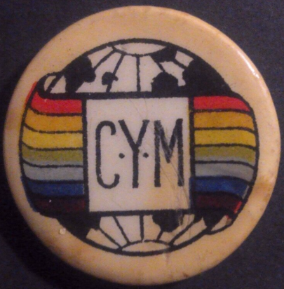 Rusted 1982 CND Badge