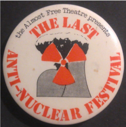 Rusted 1982 CND Badge
