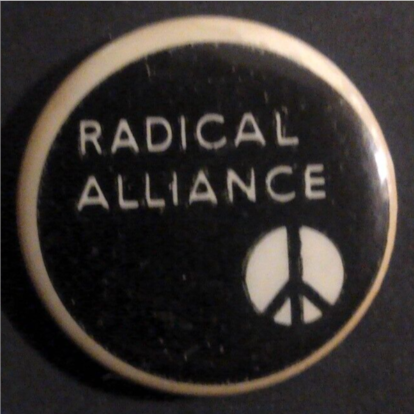 Rusted 1982 CND Badge
