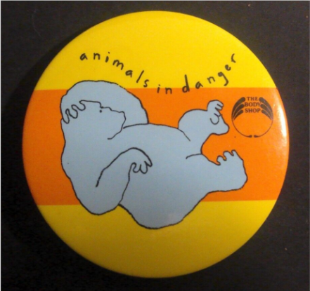 Rusted 1982 CND Badge