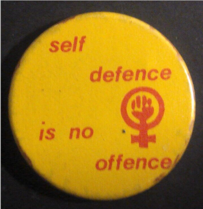 Rusted 1982 CND Badge