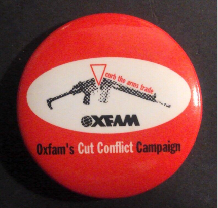Rusted 1982 CND Badge