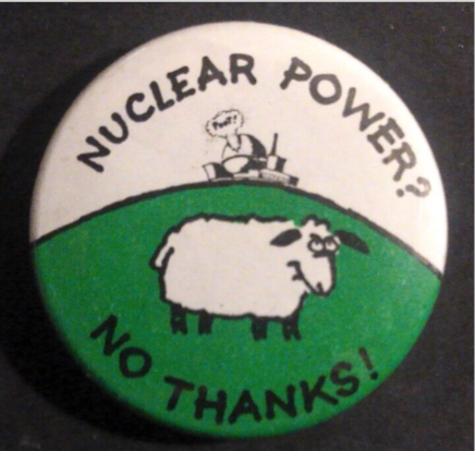 Rusted 1982 CND Badge