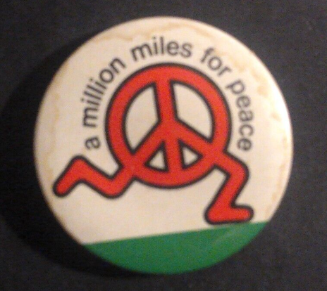 Rusted 1982 CND Badge