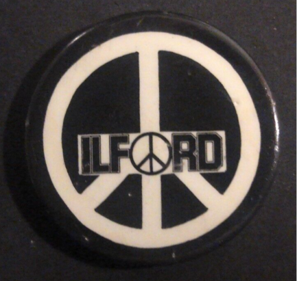 Rusted 1982 CND Badge