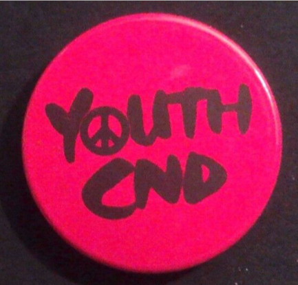Rusted 1982 CND Badge