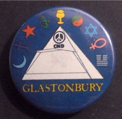 Rusted 1982 CND Badge