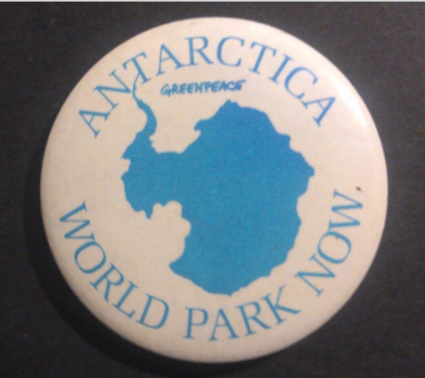 Rusted 1982 CND Badge