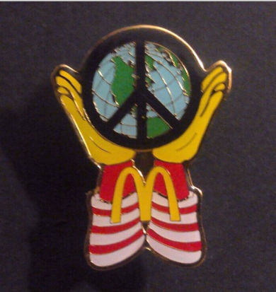 Rusted 1982 CND Badge