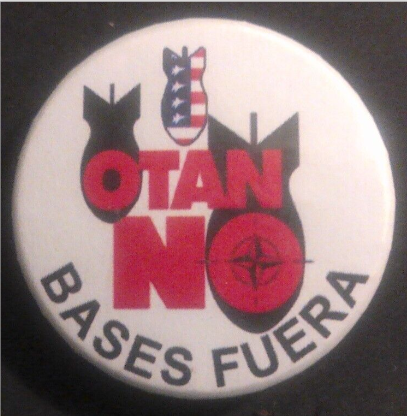 Rusted 1982 CND Badge
