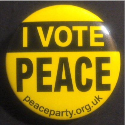 Rusted 1982 CND Badge