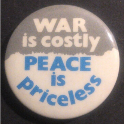 Rusted 1982 CND Badge