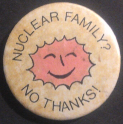 Rusted 1982 CND Badge