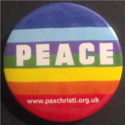 Rusted 1982 CND Badge