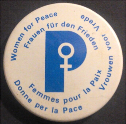 Rusted 1982 CND Badge