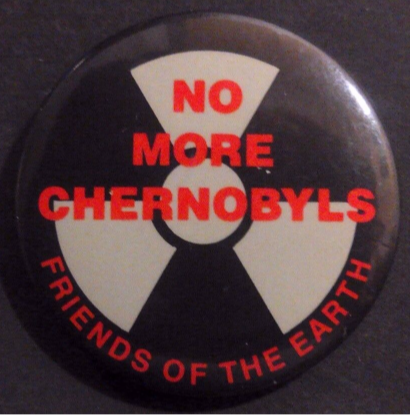 Rusted 1982 CND Badge