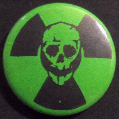 Rusted 1982 CND Badge