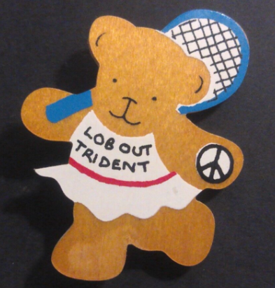 Rusted 1982 CND Badge