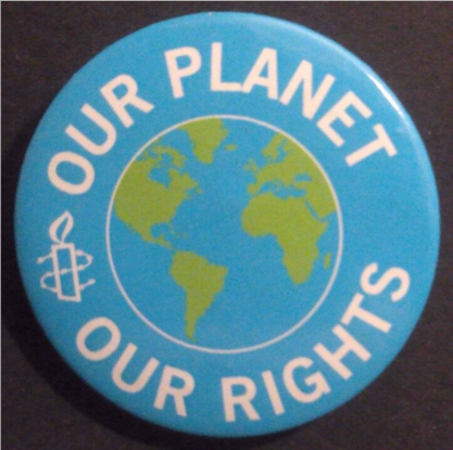Rusted 1982 CND Badge