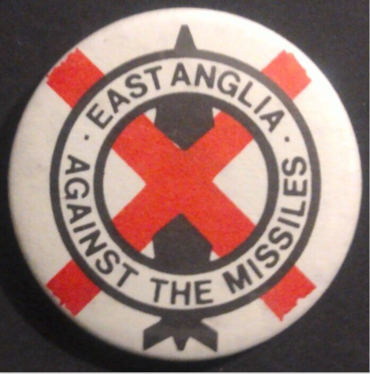 Rusted 1982 CND Badge