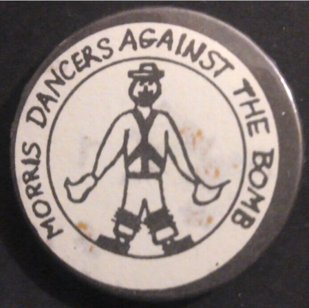 Rusted 1982 CND Badge