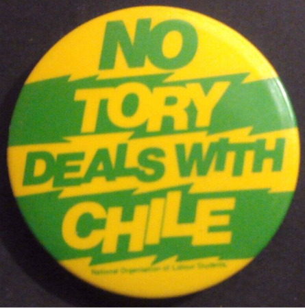 Rusted 1982 CND Badge