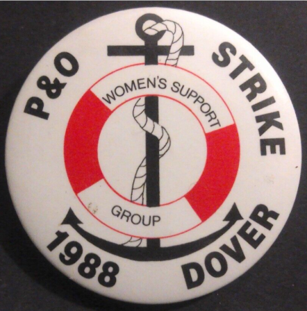 Rusted 1982 CND Badge