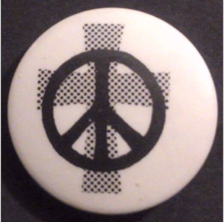Rusted 1982 CND Badge