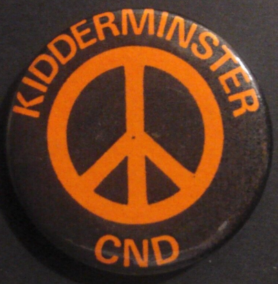 Rusted 1982 CND Badge