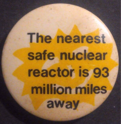Rusted 1982 CND Badge