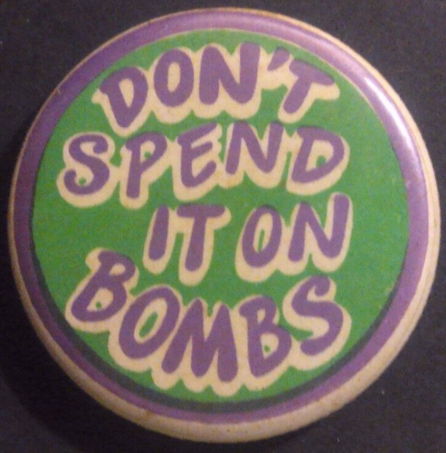 Rusted 1982 CND Badge