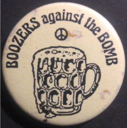 Rusted 1982 CND Badge