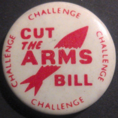 Rusted 1982 CND Badge