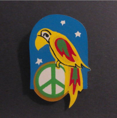 Rusted 1982 CND Badge