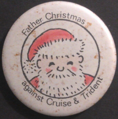 Rusted 1982 CND Badge