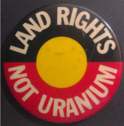Rusted 1982 CND Badge