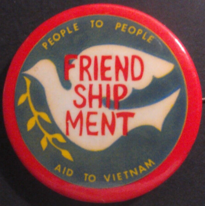 Rusted 1982 CND Badge