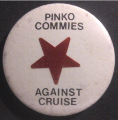Rusted 1982 CND Badge