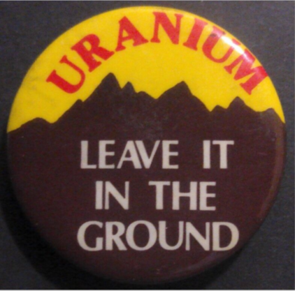 Rusted 1982 CND Badge