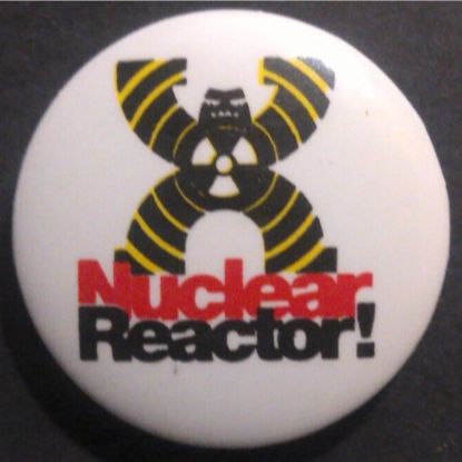 Rusted 1982 CND Badge