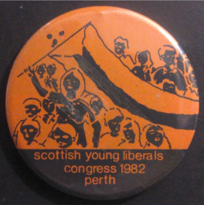Rusted 1982 CND Badge