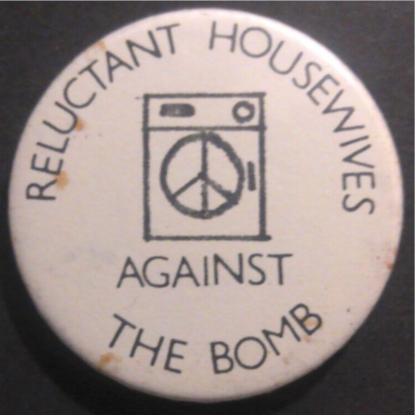 Rusted 1982 CND Badge