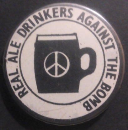 Rusted 1982 CND Badge