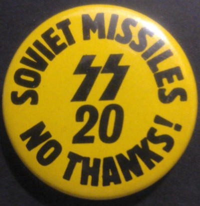 Rusted 1982 CND Badge