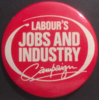 Rusted 1982 CND Badge